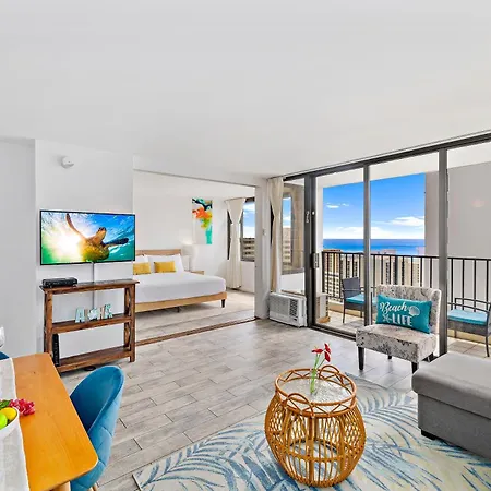1Br With Great Ocean Views, 1 Block To Waikiki Beach Honolulu Exterior photo