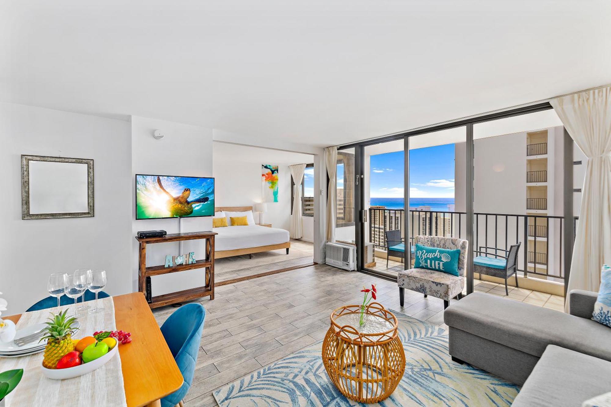Appartamento 1br With Great Ocean Views, 1 Block To Waikiki *